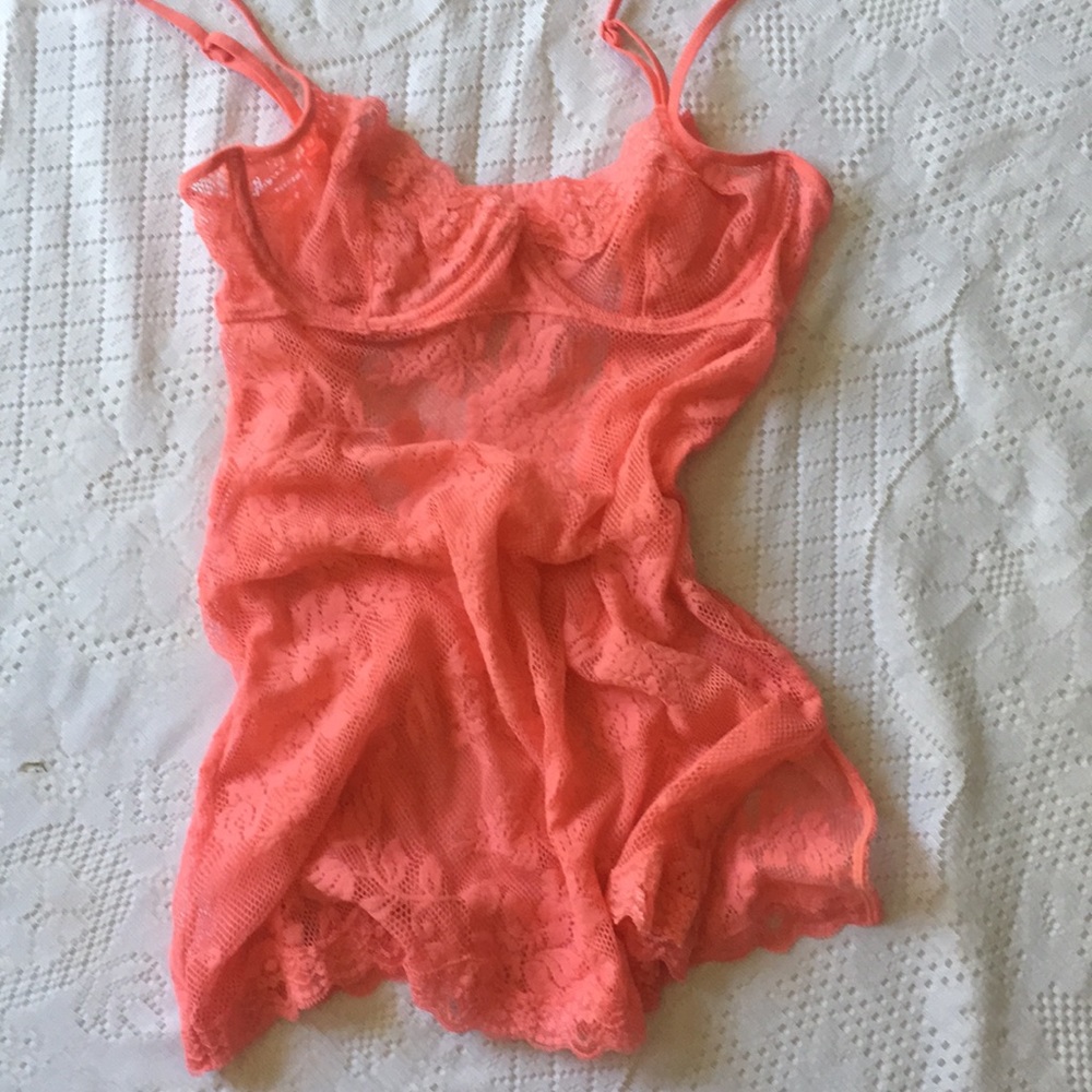 💖RARE Victoria’s Secret pink lace S💖
